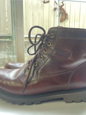 Dunham Men's Royalton Waterproof Leather Boots Brown 12 2E Wide